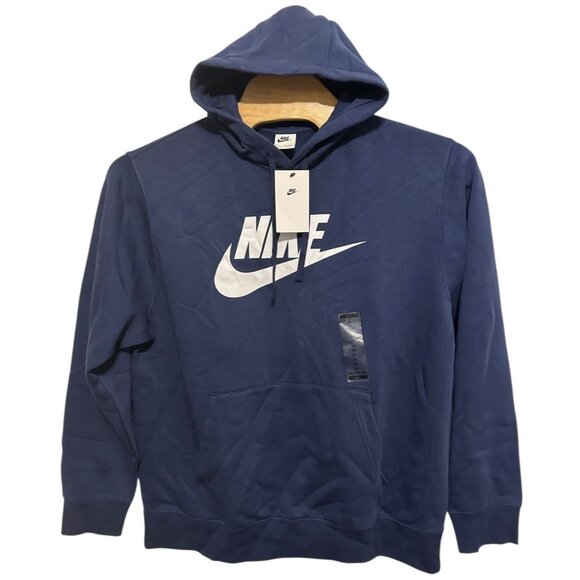 Nike Club Fleece Logo Graphic Pullover Hoodie Sweatshirt Men's XL New with Tags - Picture 8 of 14